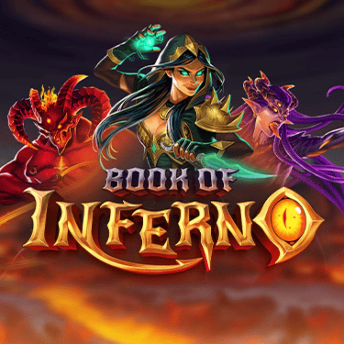 Book of Inferno Slot Logo 1200x1200